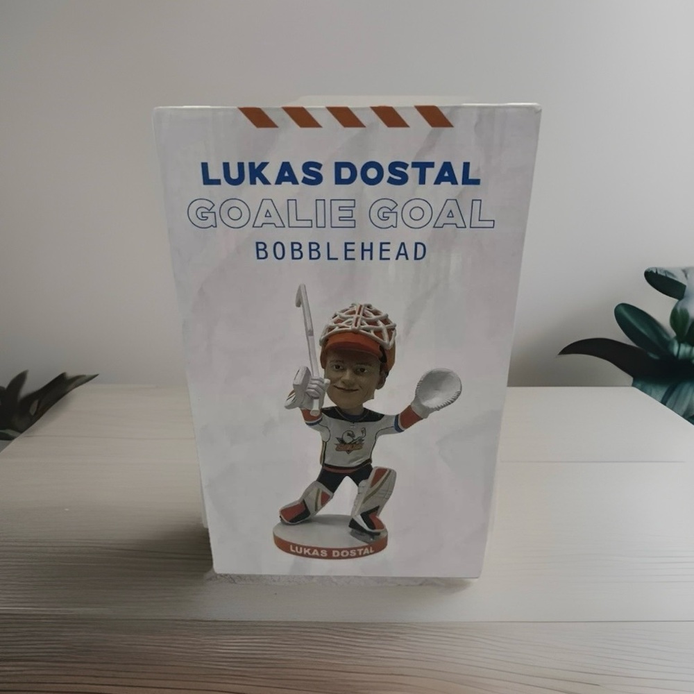 AHL San Diego California Gulls Hockey Lukas Dostal Goalie Goal Bobblehead 2023